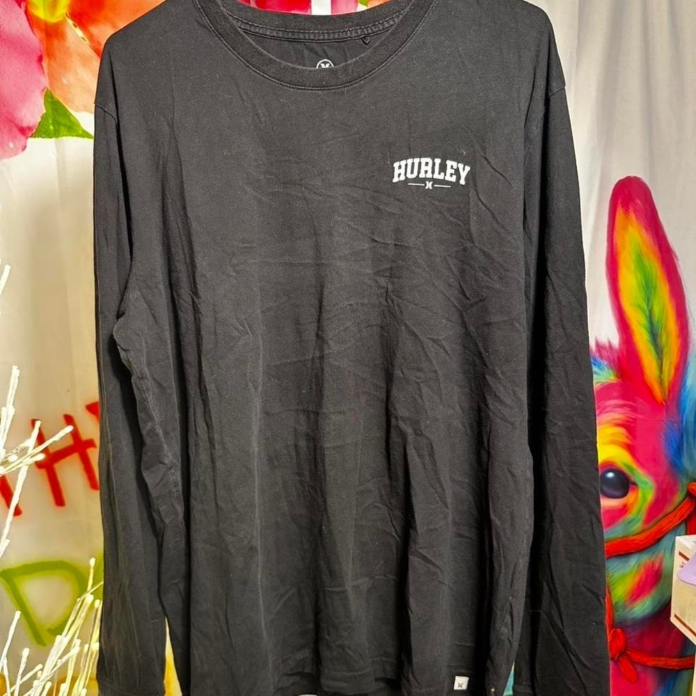 S5. Hurley black long sleeve shirt Size XL